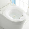 Hip Bath Tub Sitz Bath for Toilet Maternity Hemorrhoid Avoid Squatting White