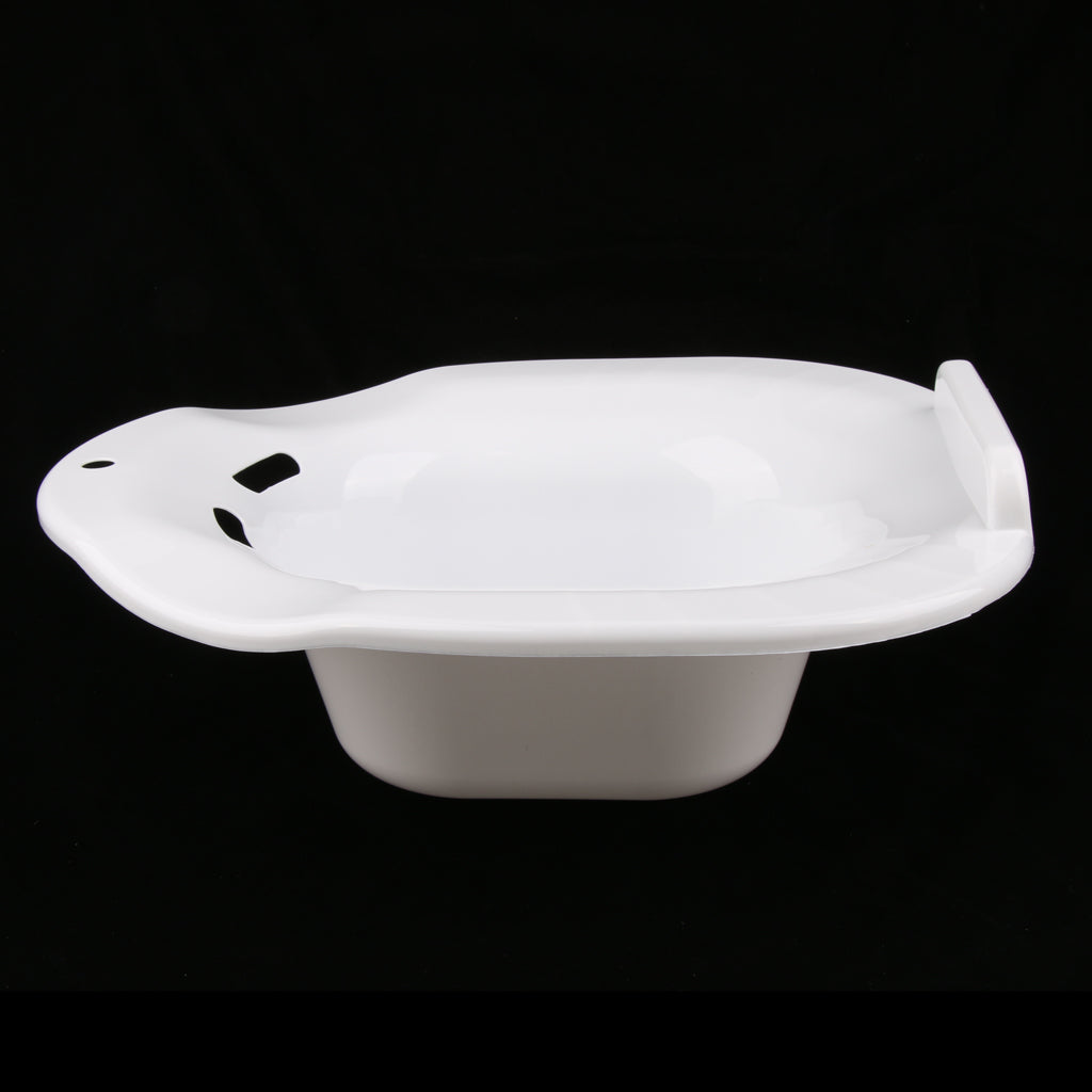 Hip Bath Tub Sitz Bath for Toilet Maternity Hemorrhoid Avoid Squatting White