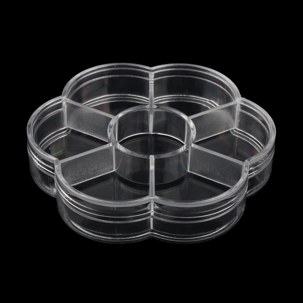 5 Pieces Travel 7 Grids Storage Medicine Box Transparent Pill Container Case