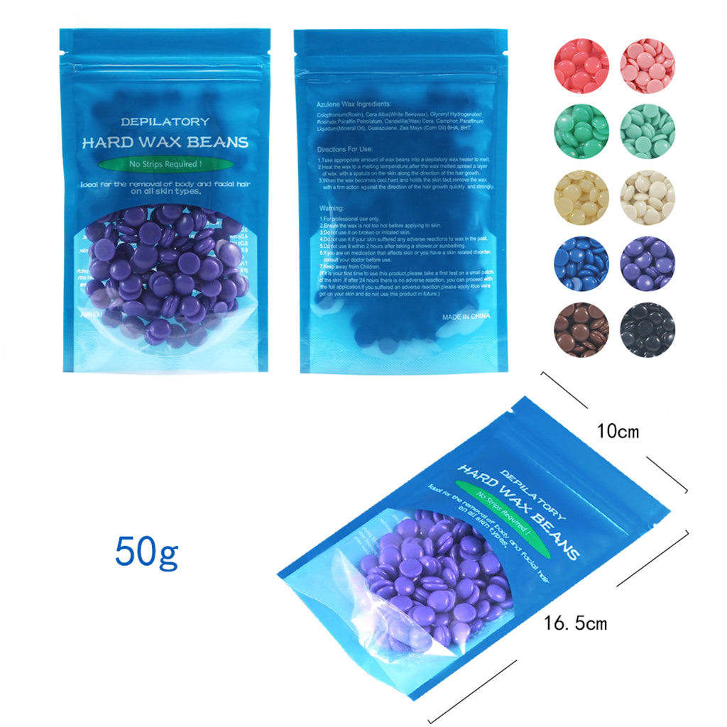 5 Bags Hot Film Wax Beans Hair Removal Bikini Depilatory Beads Lavender