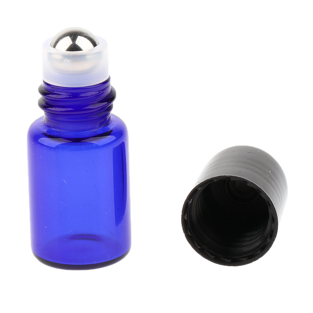 20 Piece Refillable Essential Oil Glass Bottle with Roller Ball Travel  2 ml