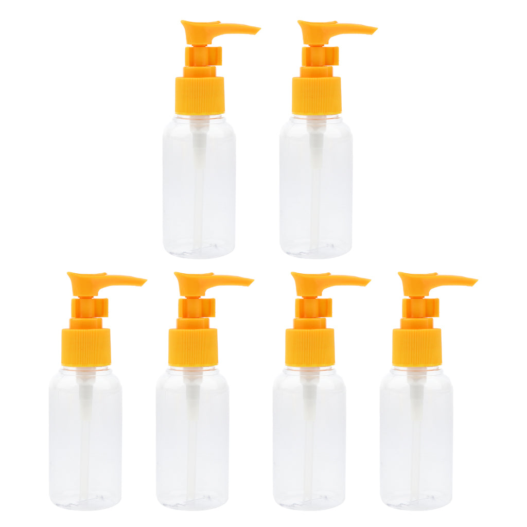 6 Pieces Portable Spray Bottles Cosmetic Vial Container Random Color 75ML