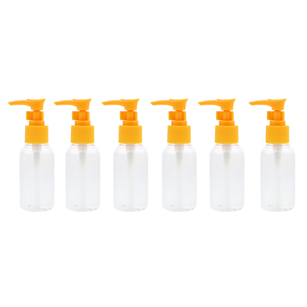 6 Pieces Portable Spray Bottles Cosmetic Vial Container Random Color 75ML