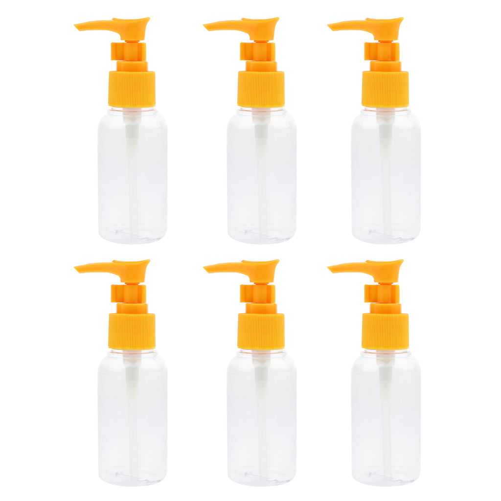 6 Pieces Portable Spray Bottles Cosmetic Vial Container Random Color 75ML