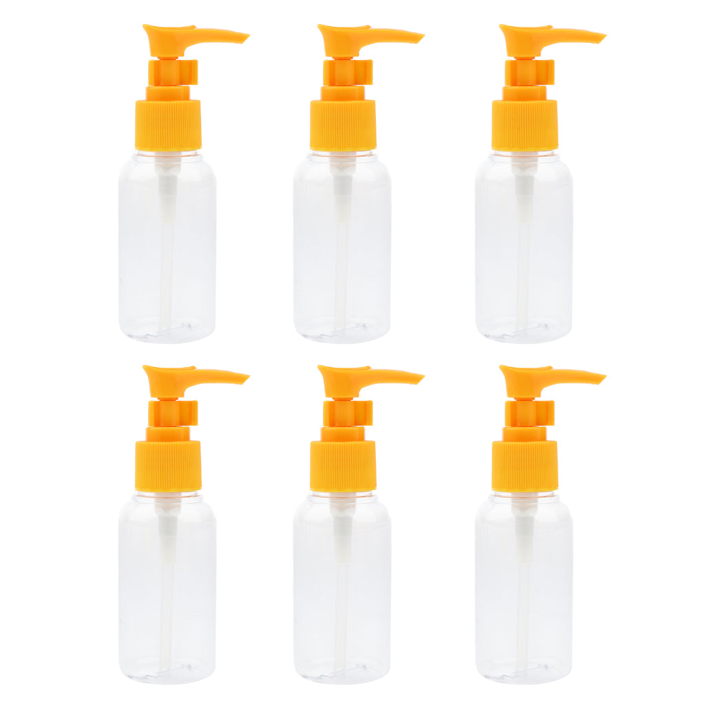 6 Pieces Portable Spray Bottles Cosmetic Vial Container Random Color 75ML