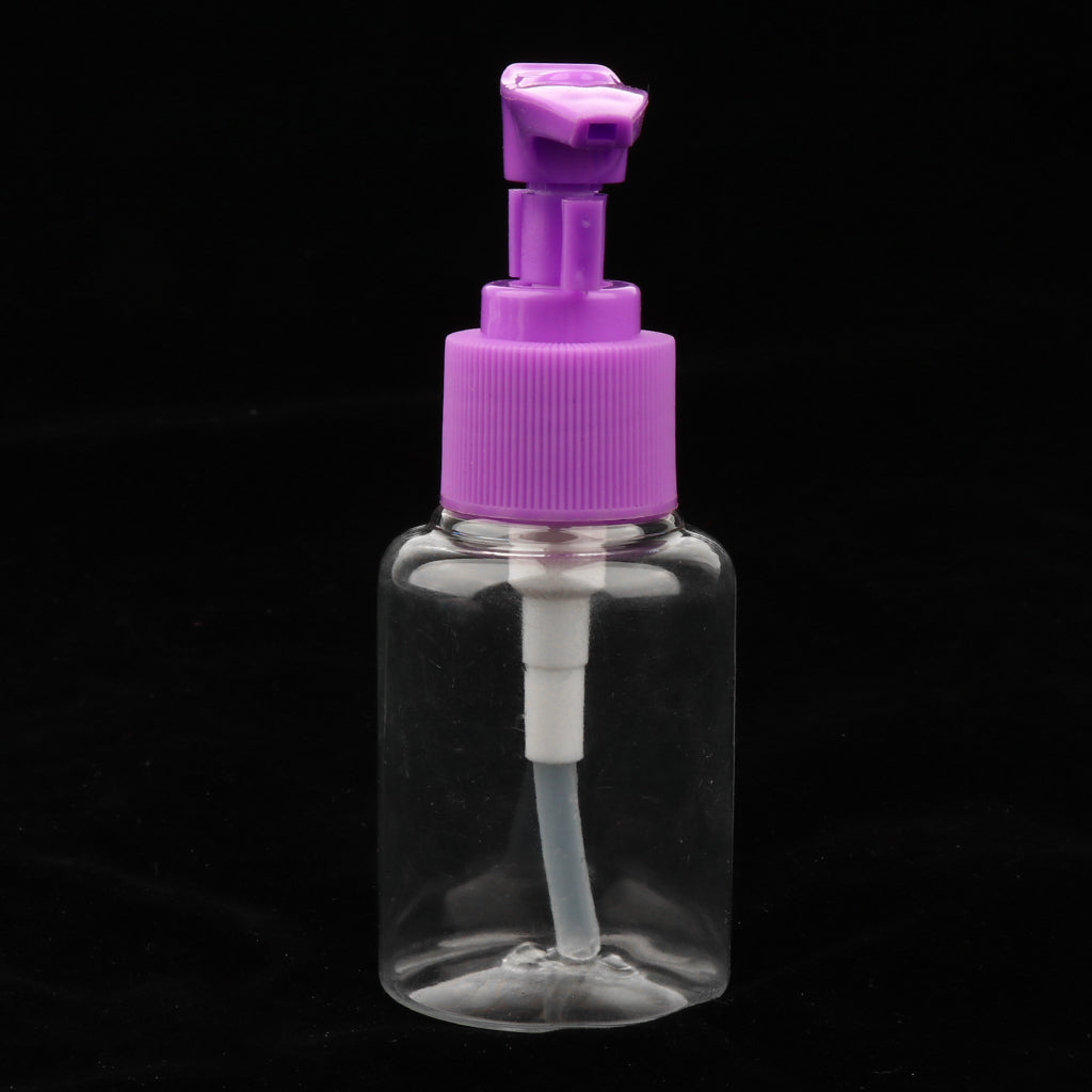 6 Pieces Portable Spray Bottles Cosmetic Vial Container Random Color 50ML