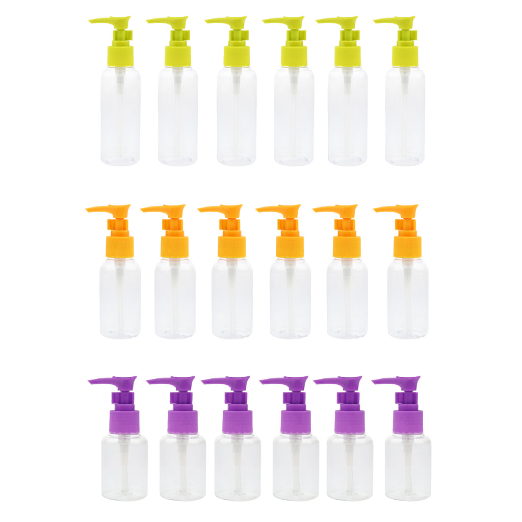 6 Pieces Portable Spray Bottles Cosmetic Vial Container Random Color 50ML