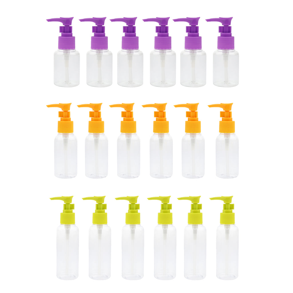 6 Pieces Portable Spray Bottles Cosmetic Vial Container Random Color 50ML