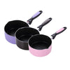 Multifunction Nonstick lightweight Milk Warmer Pot Inner black outer pink