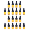 20 Pieces Mini Refillable Glass Dropper Bottle for Essential Oils 3ML