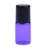 20 Pieces Empty Glass Roll On Bottles for Essential Oil Perfume 2ML Purple