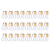 24 Pieces Refillable Glass Roller Essential Oil Bottles Pendant 5ml White