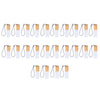 24 Pieces Refillable Glass Roller Essential Oil Bottles Pendant 5ml White