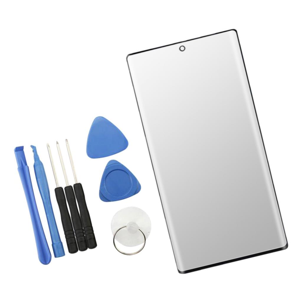 Replaced LCD Screen Front Outer Glass for Samsung Galaxy Note 10 Plus Black