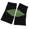 1 Pair Black Sports Knee Sleeves Arthritis Pain Brace Wrap Black Green M