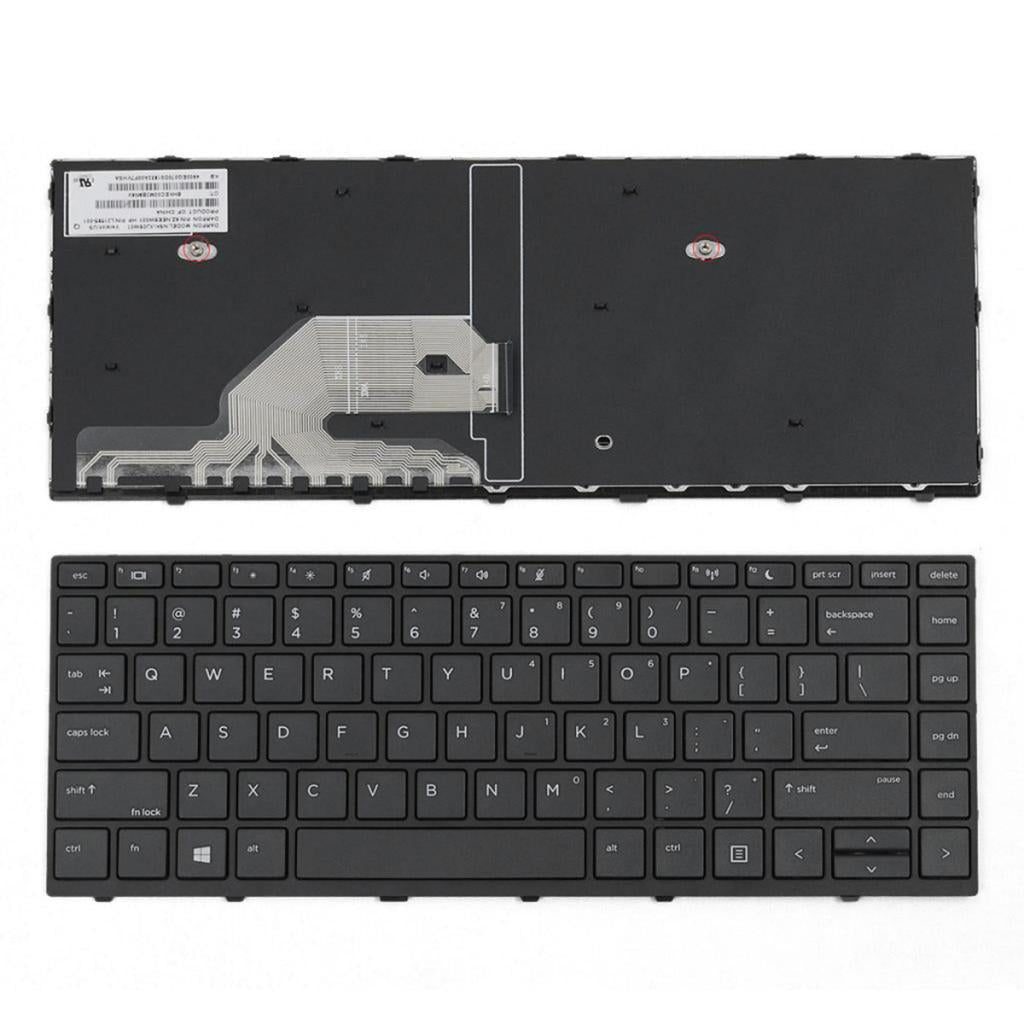 For HP Probook 440 G5 430 G5 Replacement Keyboard W/ Black Frame US English