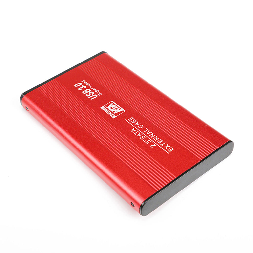 Red Ultra-thin 2.5in Hard Drive Disk USB3.0 HDD Case for Desktop PC 2T