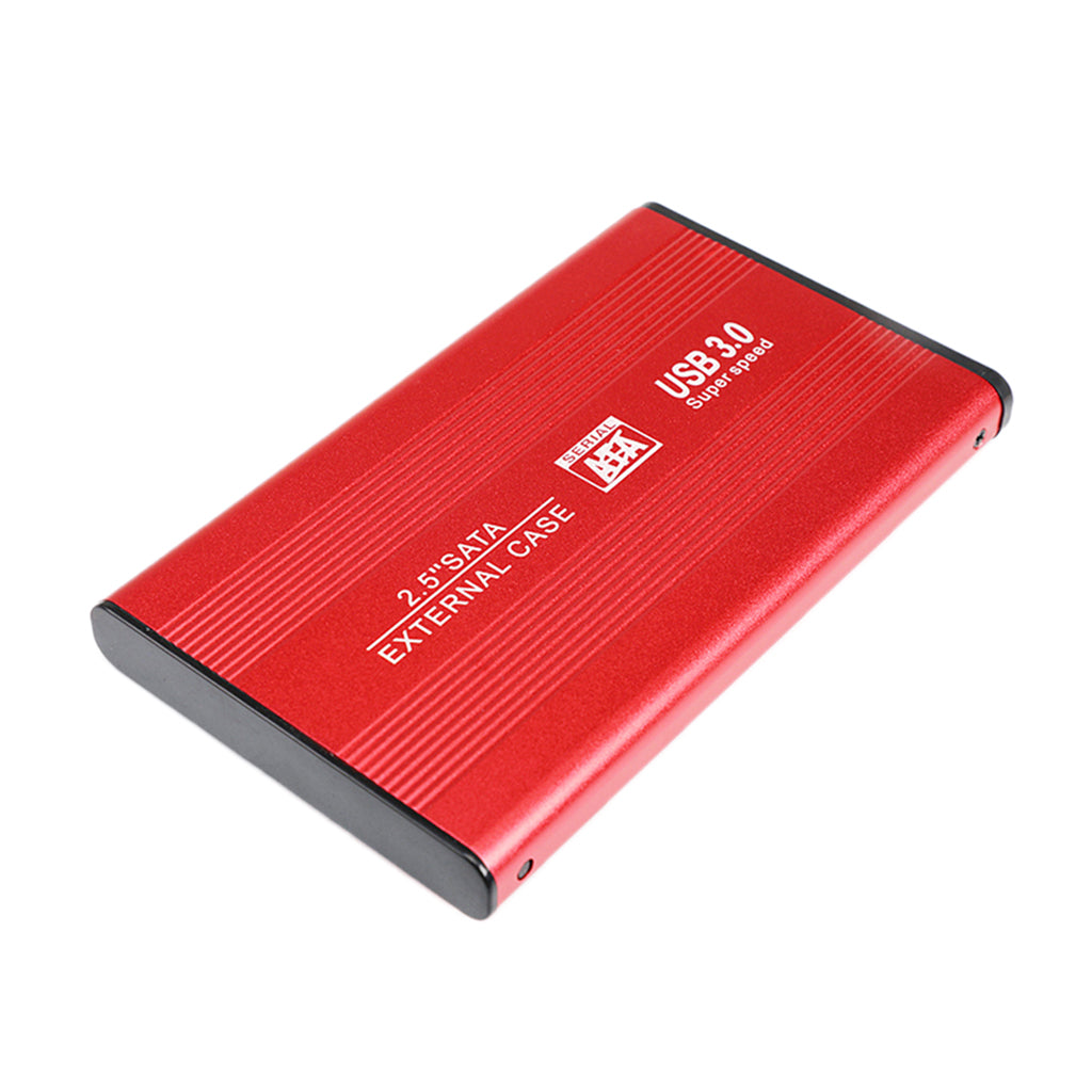 Red Ultra-thin 2.5in Hard Drive Disk USB3.0 HDD Case for Desktop PC 2T