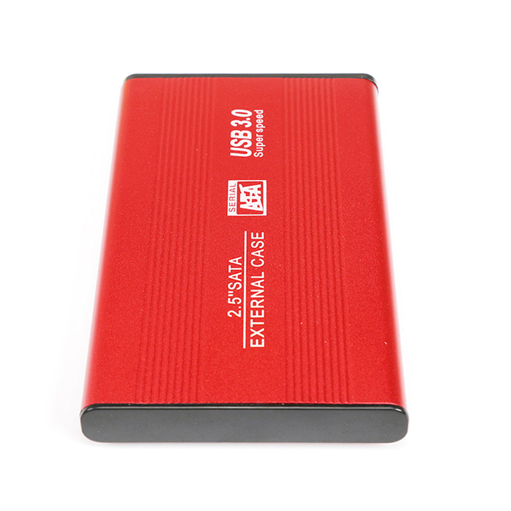 Red Ultra-thin 2.5in Hard Drive Disk USB3.0 HDD Case for Desktop PC 2T