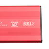 Red Ultra-thin 2.5in Hard Drive Disk USB3.0 HDD Case for Desktop PC 2T