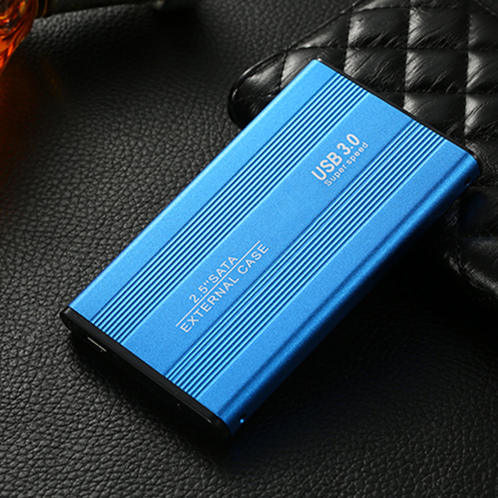 Blue Ultra-thin 2.5in Hard Drive Disk USB3.0 HDD Case for Desktop PC 2T