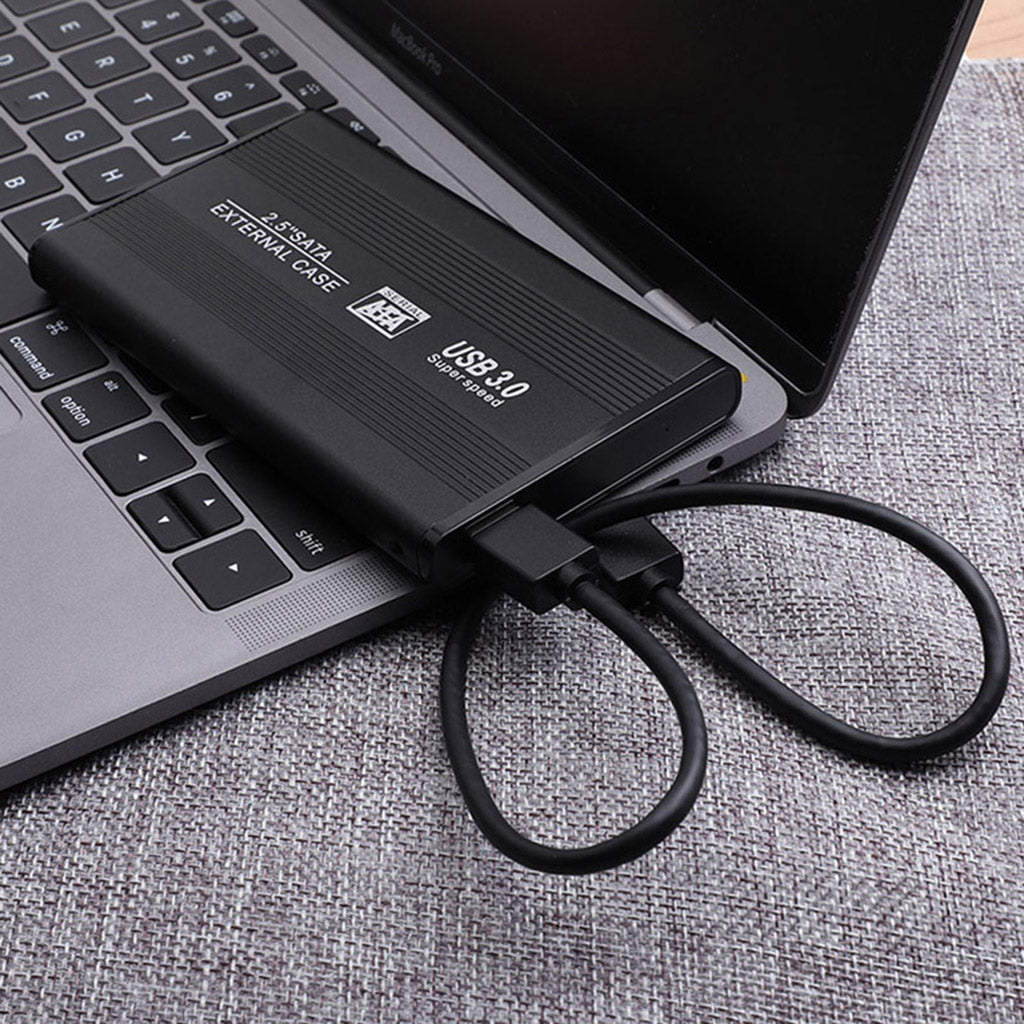 Black Ultra-thin 2.5in Hard Drive Disk USB3.0 HDD Case for Desktop PC 2T