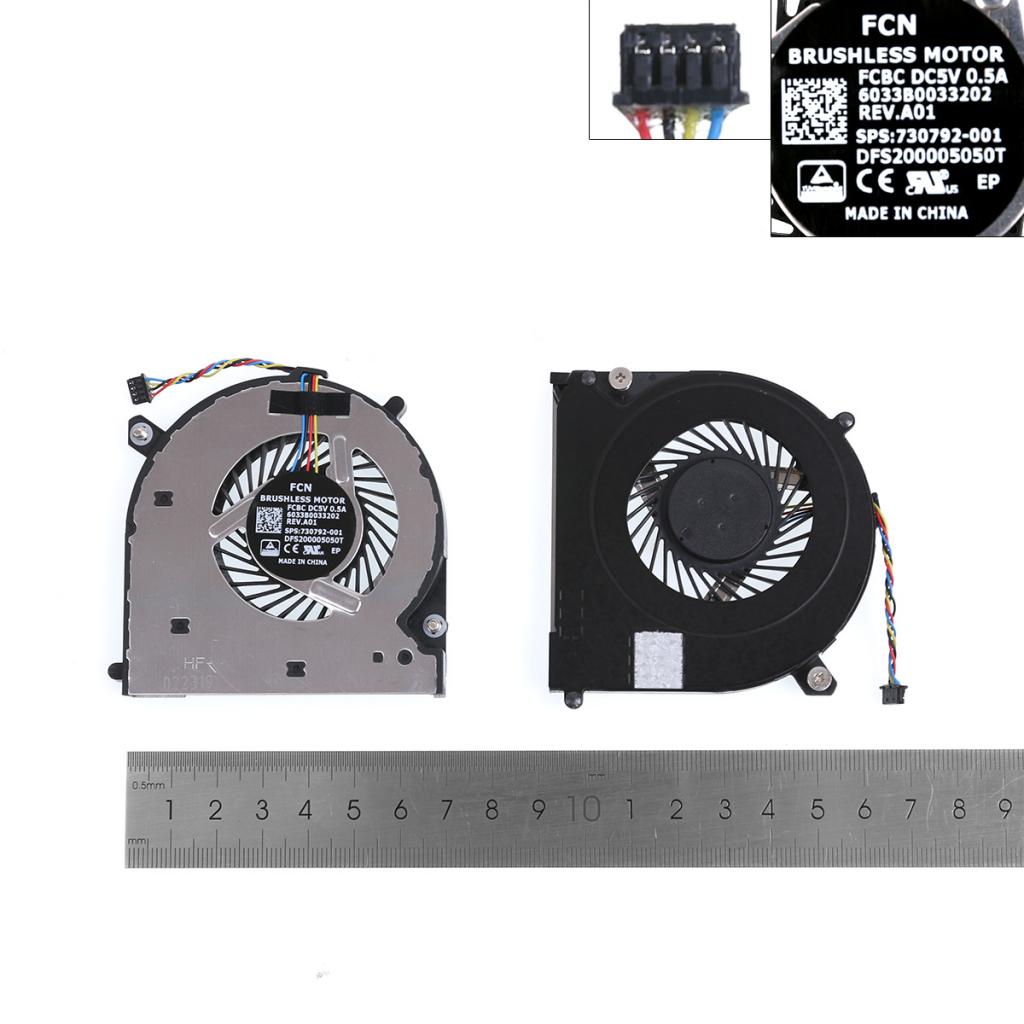 ABS Laptop CPU Cooling Fan for HP Elitebook 740 745 755 840 850 ZBook 14 G1