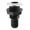 Nylon Plastic Thru Hull Bilge Fitting Stainless steel Rim Bilge Pump