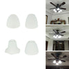 Ceiling Fan Light Tulip Ruffle Crimp Shade Frosted Vintage Lamp Shade 3