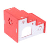 Hamster Hideout House Wooden Living Hut Exercise Nest for Mouse red