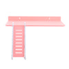 Wooden Platform and Ladder Set for Chinchilla Hamster Climbing pink