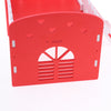 Cute Design Mini Small Animal Castle House Hamster Live Play House Red