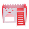 Cute Design Mini Small Animal Castle House Hamster Live Play House Red