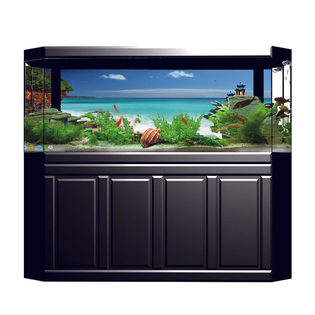 Aquarium Fish Tank Landscape Poster Fish Tank Wall Background Decor  61x41cm