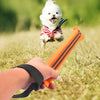 2pcs Dog Bite Tug Toy with One Handles for Tug Interactive Pull Toy rose red