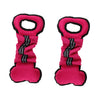 2Pcs Bone Type Dog Bite Tug Pillow Durable Exercise Training Toys Rose Red