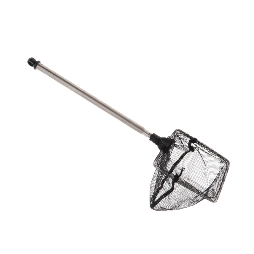 Aquarium Fish Net with Extendable Long Handle for Fish Tank Square