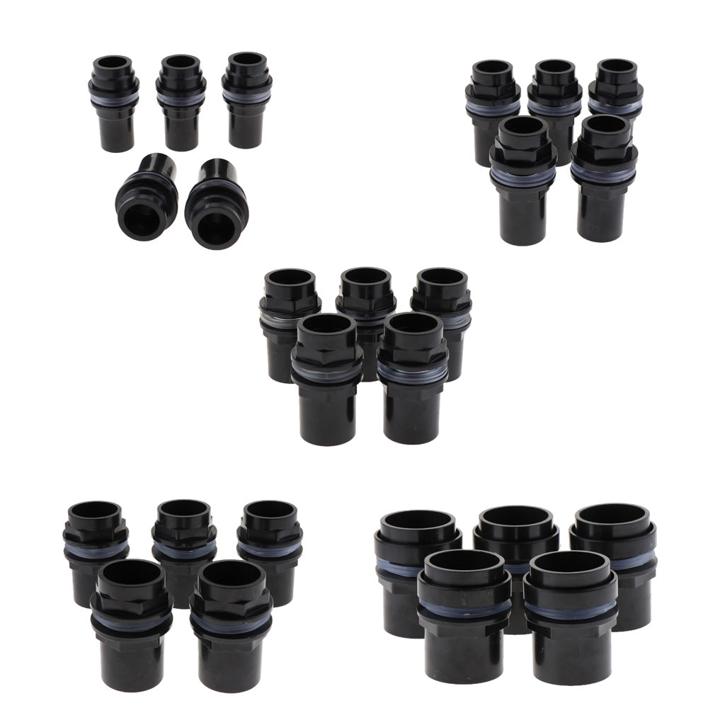 5Pcs Water Tube Adapter Outlet Inlet Hose Connector for Aquarium 20MM