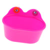 2 Pcs Pet Bath Supplies Hamster Mice Plastic Bathroom Cage Box Toilet Toy Oval Purplish Red