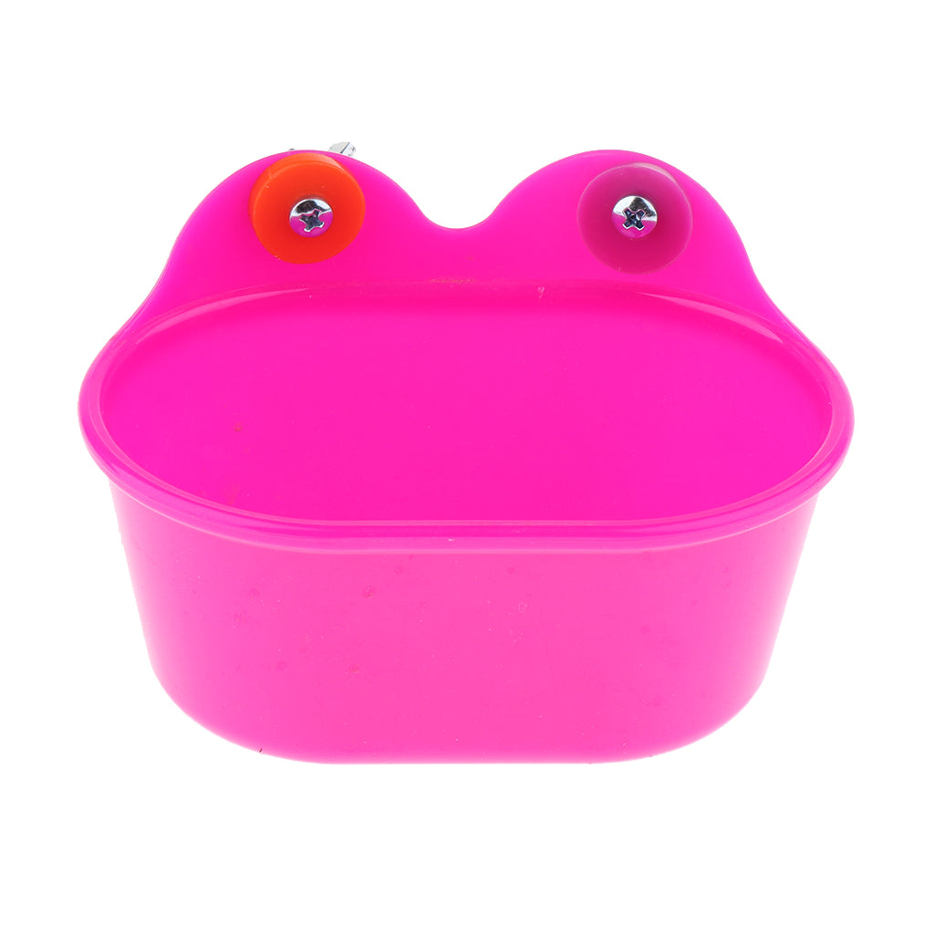 2 Pcs Pet Bath Supplies Hamster Mice Plastic Bathroom Cage Box Toilet Toy Oval Purplish Red
