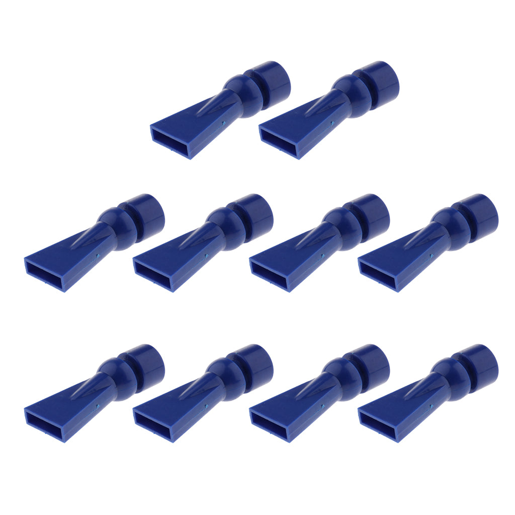 10 Pcs Aquarium Pump Duckbill Nozzle Water Outlet Return Pipe blue