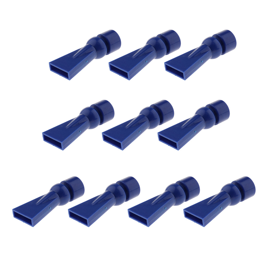 10 Pcs Aquarium Pump Duckbill Nozzle Water Outlet Return Pipe blue