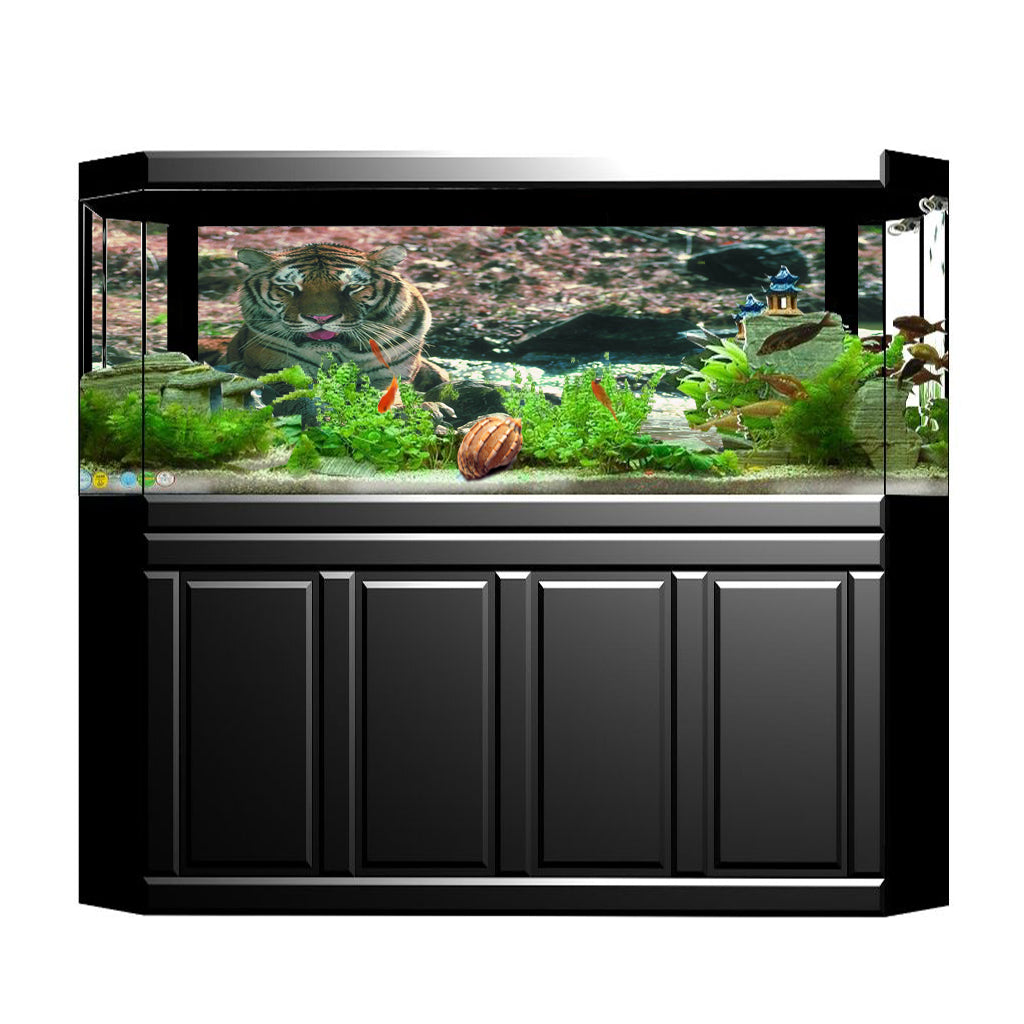 3D Aquarium Background Sticker Wallpaper HD Fish Tank Picture Decoration L