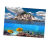 3D Aquarium Background Poster Backdrop Sticker Fish Tank Decorations S