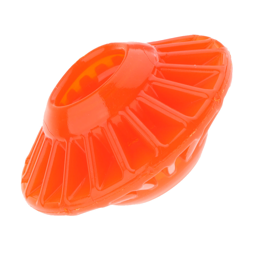 Dog Training Toys Flying Discs Flyer Silicone for Big Small Dogs Soft Orange