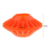 Dog Training Toys Flying Discs Flyer Silicone for Big Small Dogs Soft Orange