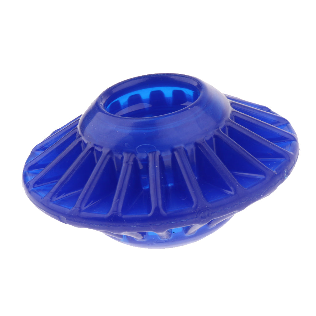 Dog Training Toys Flying Discs Flyer Silicone for Big Small Dogs Soft Blue