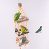 Wooden Birds Cage Hanging Toys Bird Parrot Chewing & Standing Toy