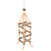 Wooden Birds Cage Hanging Toys Bird Parrot Chewing & Standing Toy