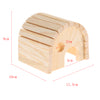 Wooden Hamster House Hideout Hut Exercise Natural Funny Nest Toy